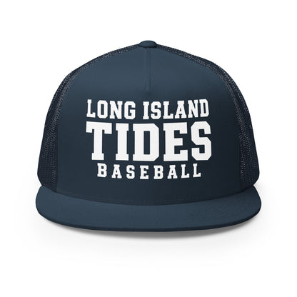 Performance | 5 Panel Trucker Cap | Long Island Tides Baseball | Valor Logo