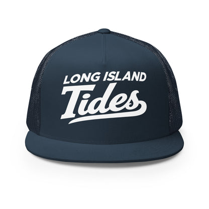 Performance | 5 Panel Trucker Cap | Long Island Tides Baseball | Vanguard Logo
