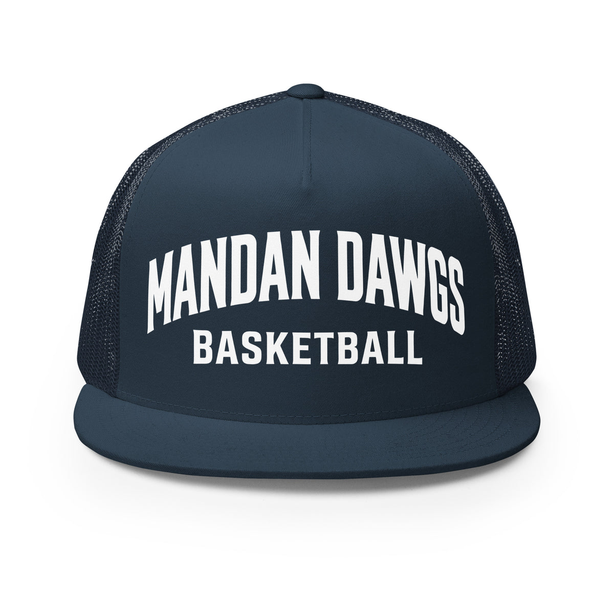 Performance | 5 Panel Trucker Cap | Mandan Dawgs Basketball | Crest Logo