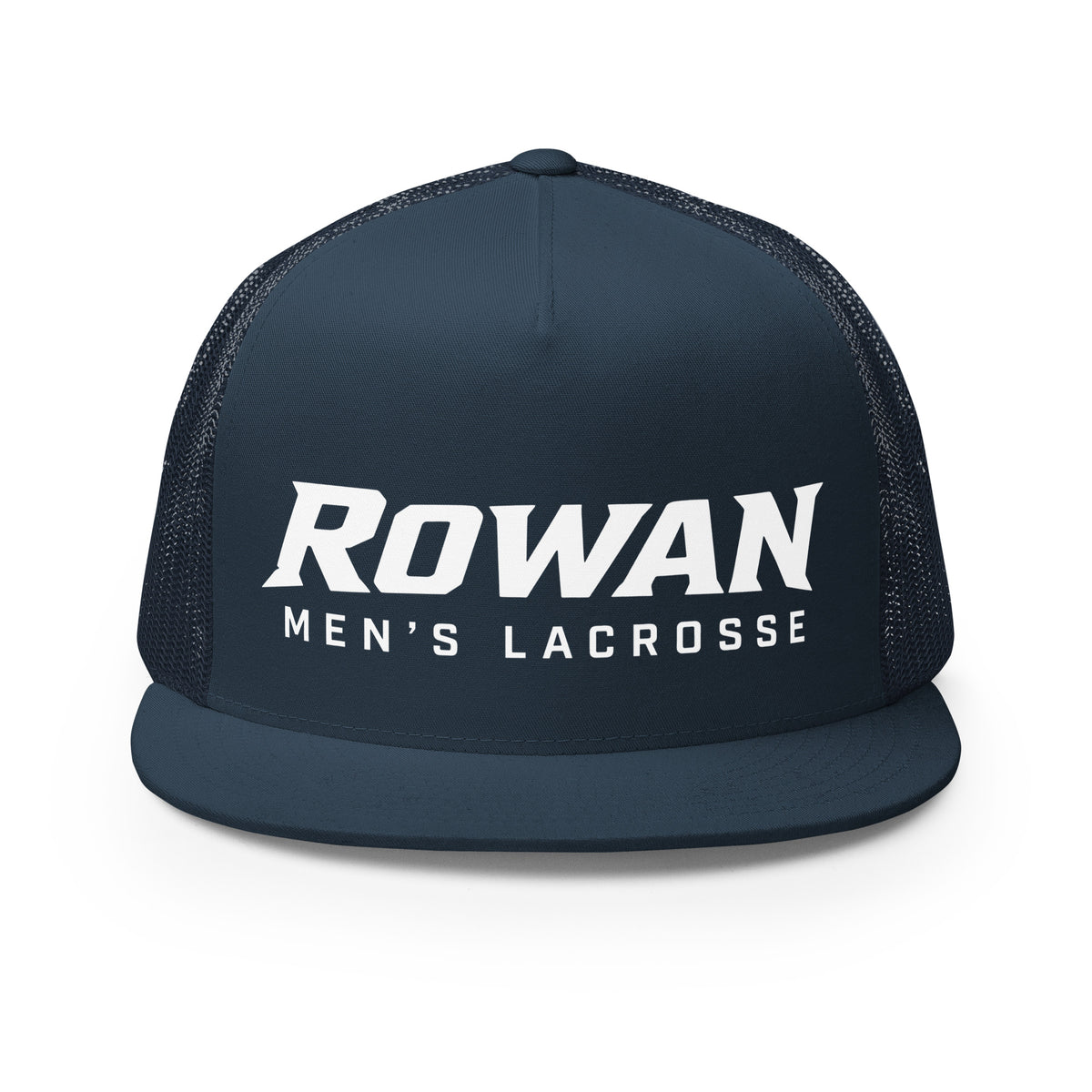 Performance | 5 Panel Trucker Cap | Rowan Men’s Lacrosse | Modern Script Logo