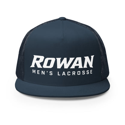 Performance | 5 Panel Trucker Cap | Rowan Men’s Lacrosse | Modern Script Logo