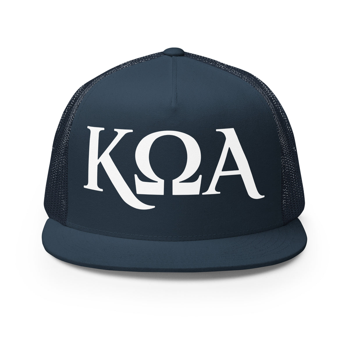 Performance | 5 Panel Trucker Cap | Kappa Omega Alpha | Crest Logo