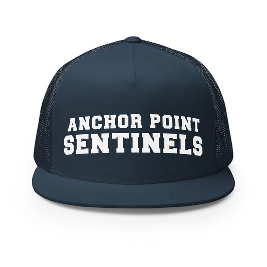 Performance | 5 Panel Trucker Cap | Anchor Point | Crest Logo