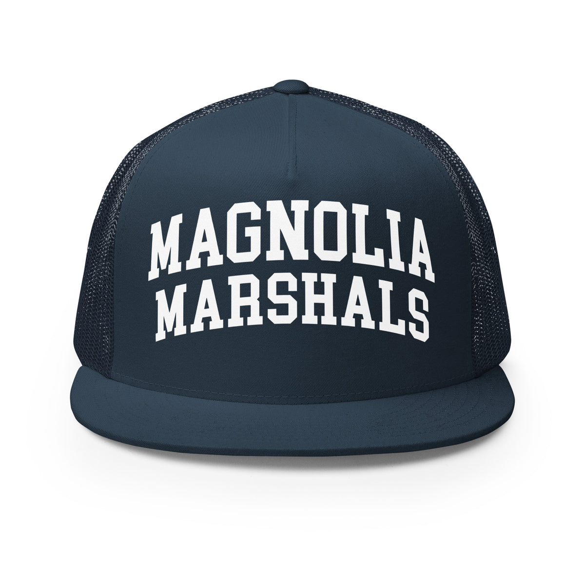Performance | 5 Panel Trucker Cap | Pink Magnolias Dance | Crest Logo