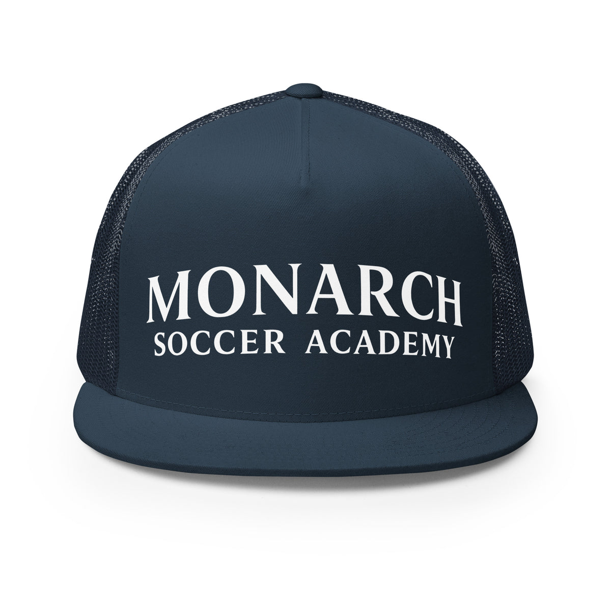 Performance | 5 Panel Trucker Cap | Monarch Soccer Academy | Shield Logo