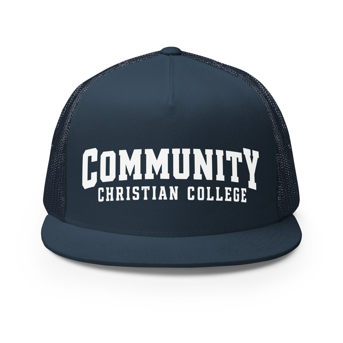 Performance | 5 Panel Trucker Cap | Community Christian College | Vanguard Athletic Logo