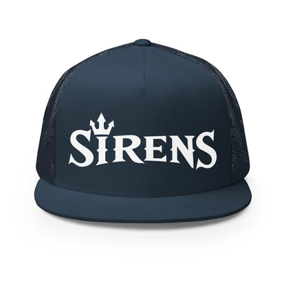 Performance | 5 Panel Trucker Cap | Naples Sirens | Emblem (Variant) Logo