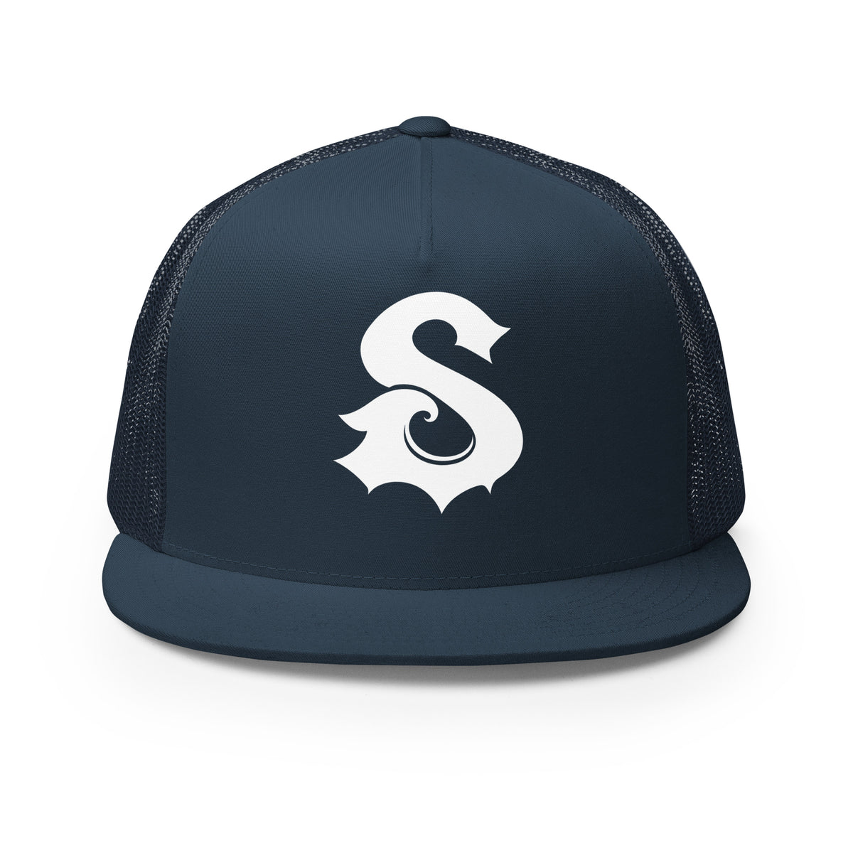 Performance | 5 Panel Trucker Cap | Naples Sirens | Lettermark Logo