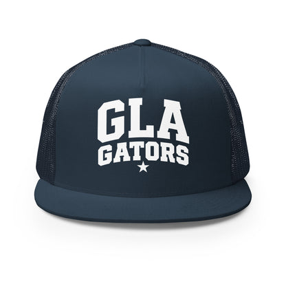 Performance | 5 Panel Trucker Cap | GLA Gators Cheer Team | Vanguard Logo