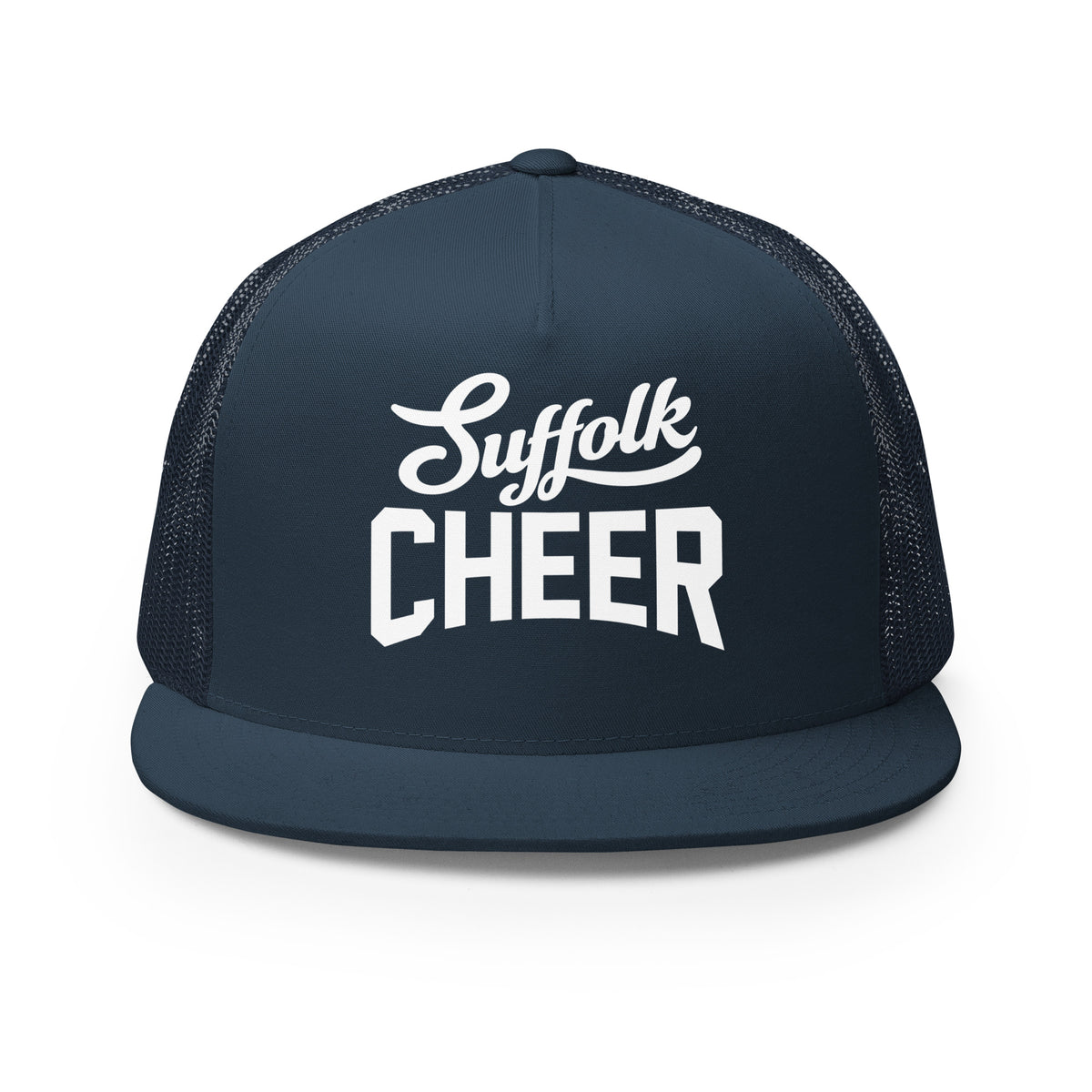 Performance | 5 Panel Trucker Cap | Suffolk University Cheerleading | Vanguard Logo