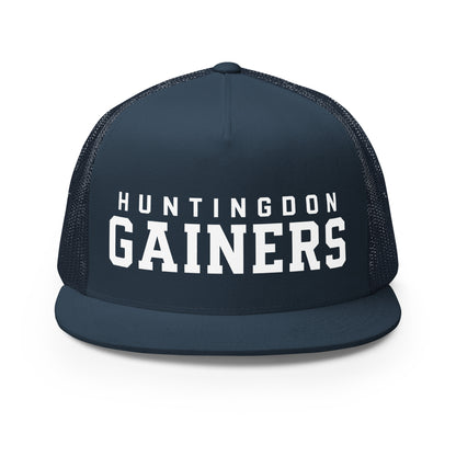 Performance | 5 Panel Trucker Cap | HCC Gymnastics | Gainers Emblem Logo