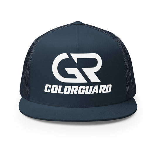Performance | 5 Panel Trucker Cap | George Ranch High School Colorguard | Emblem Logo
