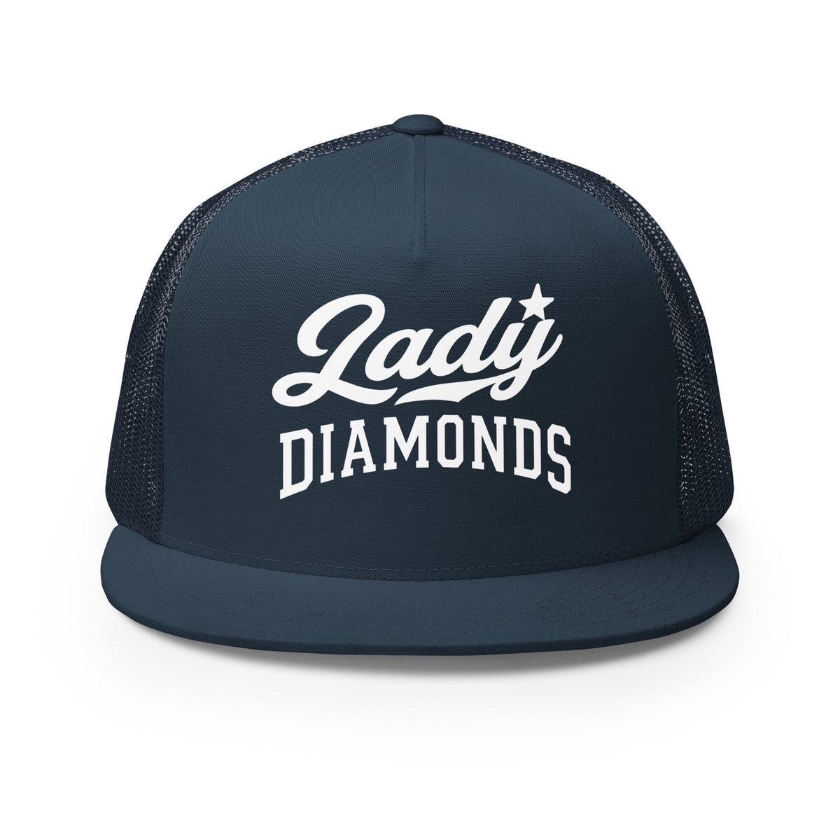 Performance | 5 Panel Trucker Cap | Lady Diamonds | Crest Logo