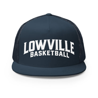 Performance | 5 Panel Trucker Cap | Lowville Girls Basketball | Crest Logo