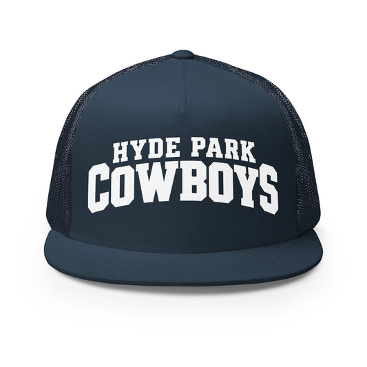 Performance | 5 Panel Trucker Cap | Hyde Park Cowboys | Crest Logo