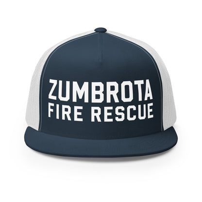 Performance | 5 Panel Trucker Cap | Zumbrota Fire Department | Vanguard Logo