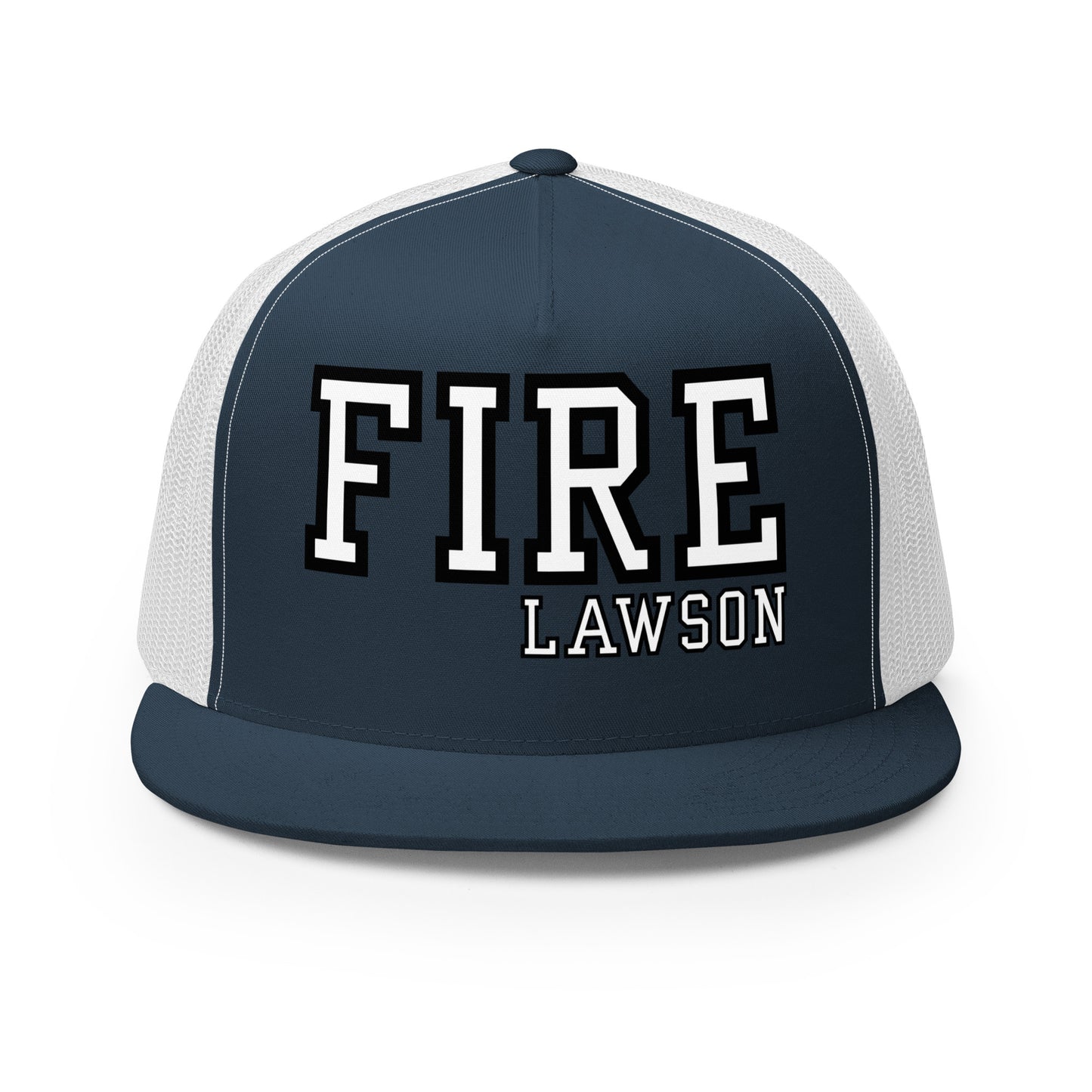 Performance | 5 Panel Trucker Cap | Lawson Fire Department | Script Logo