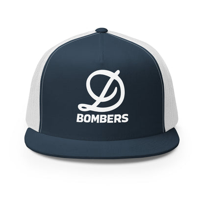 Performance | 5 Panel Trucker Cap | Diamond Bombers | Bomber Varsity - White Logo