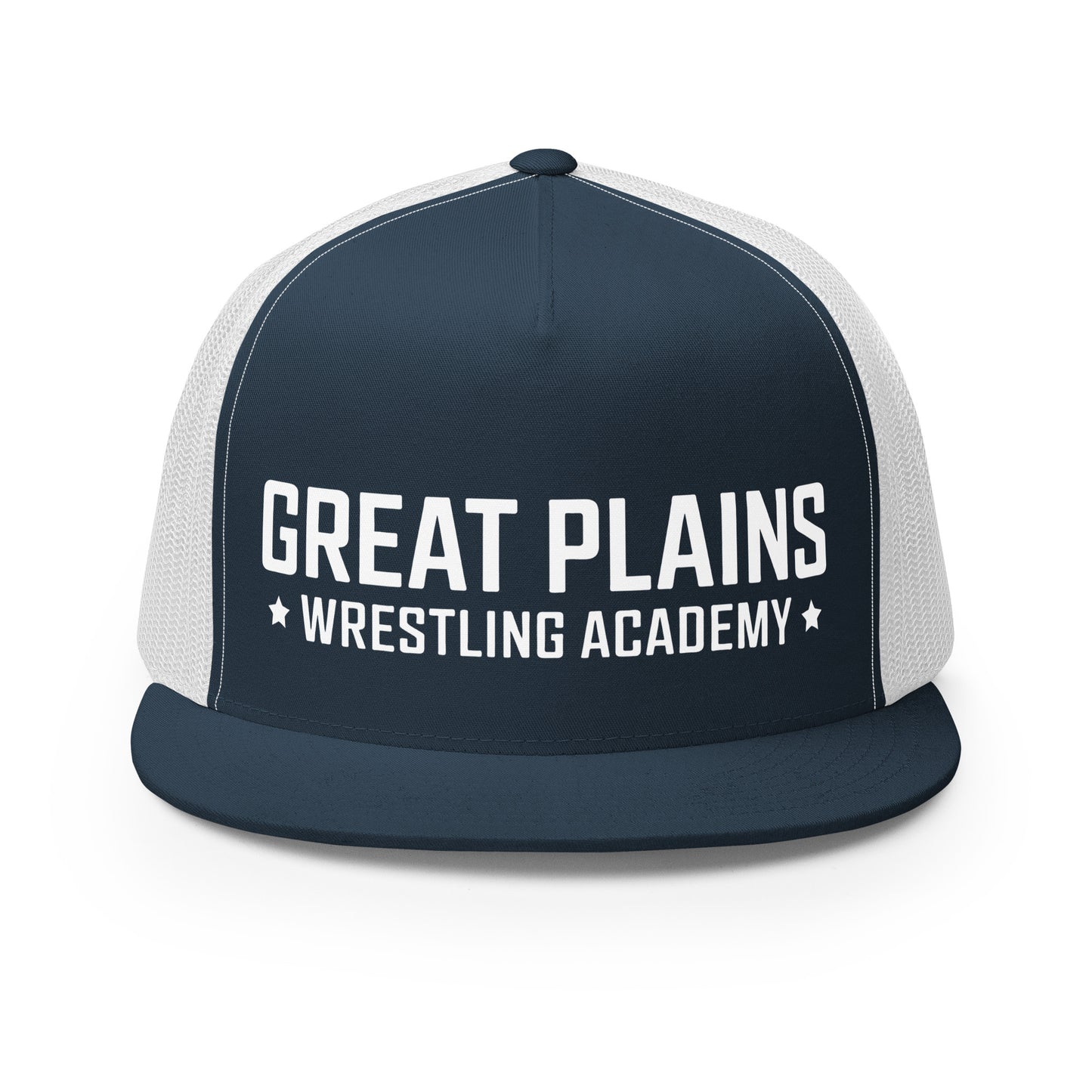 Performance | 5 Panel Trucker Cap | Great Plains Wrestling Academy | Script Logo