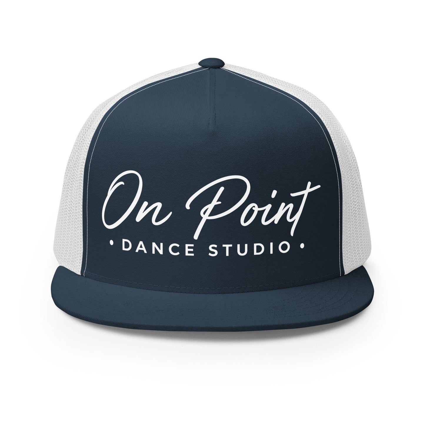 Performance | 5 Panel Trucker Cap | On Point Dance Studio | Modern Script Logo