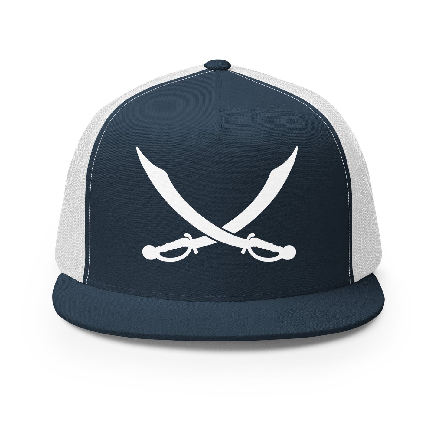 Performance | 5 Panel Trucker Cap | Belton Youth Football Pirates | Crest Logo