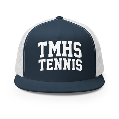 Performance | 5 Panel Trucker Cap | TMHS Tennis | Crest Logo