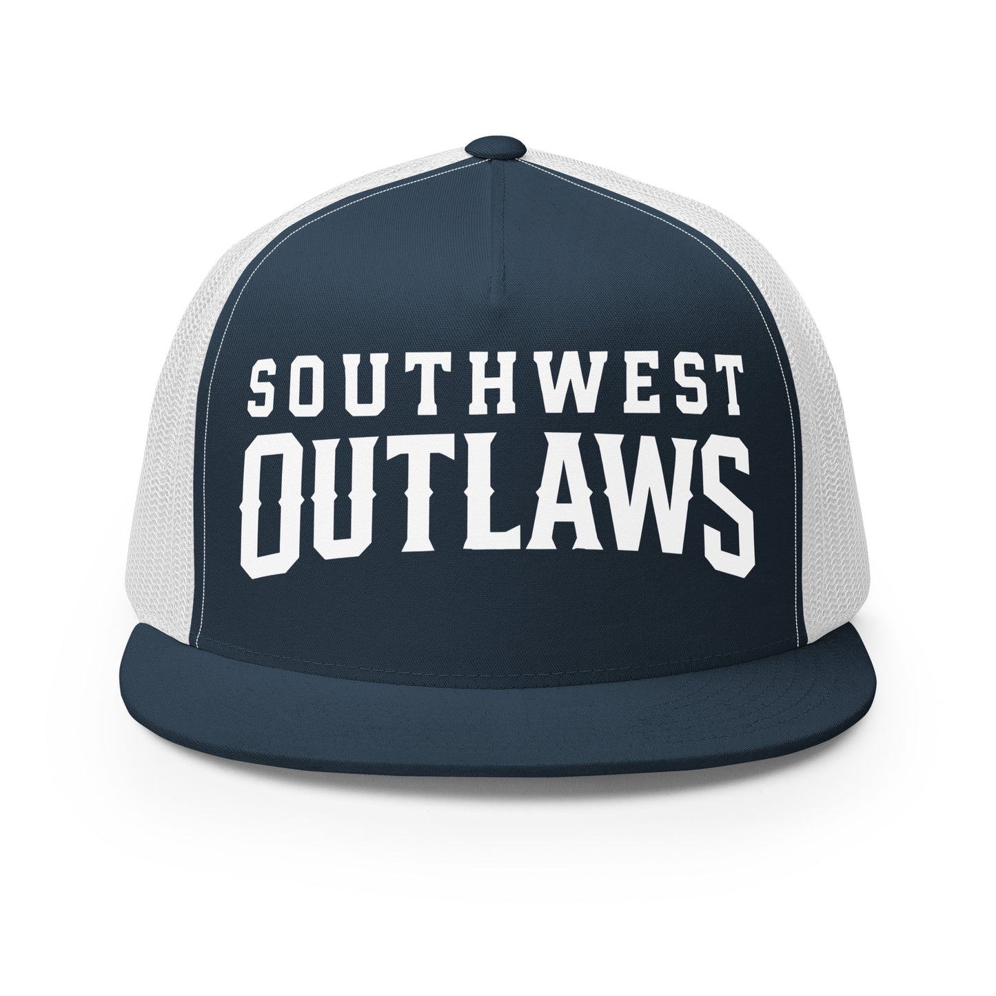 Performance | 5 Panel Trucker Cap | Southwest Outlaws | Crest Logo