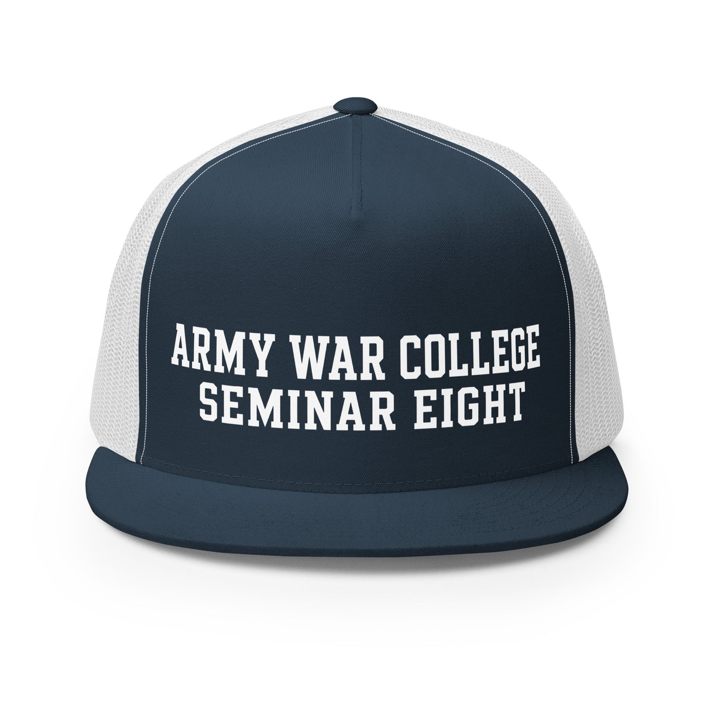 Performance | 5 Panel Trucker Cap | Army War College (Seminar 8) | Script Logo