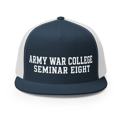 Performance | 5 Panel Trucker Cap | Army War College (Seminar 8) | Script Logo