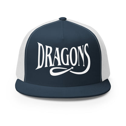 Performance | 5 Panel Trucker Cap | International Studies Middle School Volleyball | Crest Logo