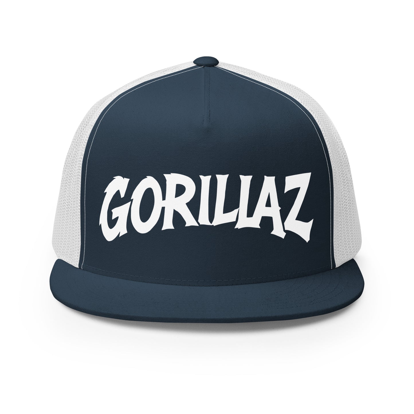 Performance | 5 Panel Trucker Cap | Gorillaz | Modern Script Logo