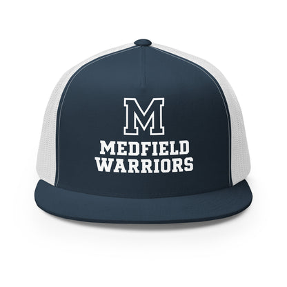 Performance | 5 Panel Trucker Cap | Medfield Softball | Badge Logo