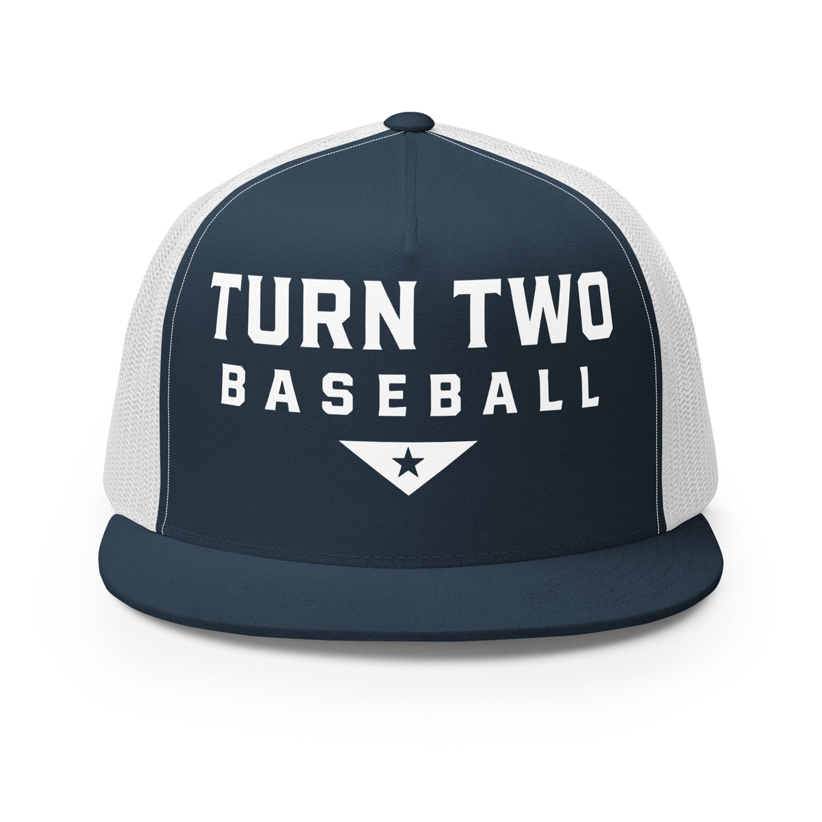 Performance | 5 Panel Trucker Cap | Texas Turn Two Baseball | Modern Script Logo