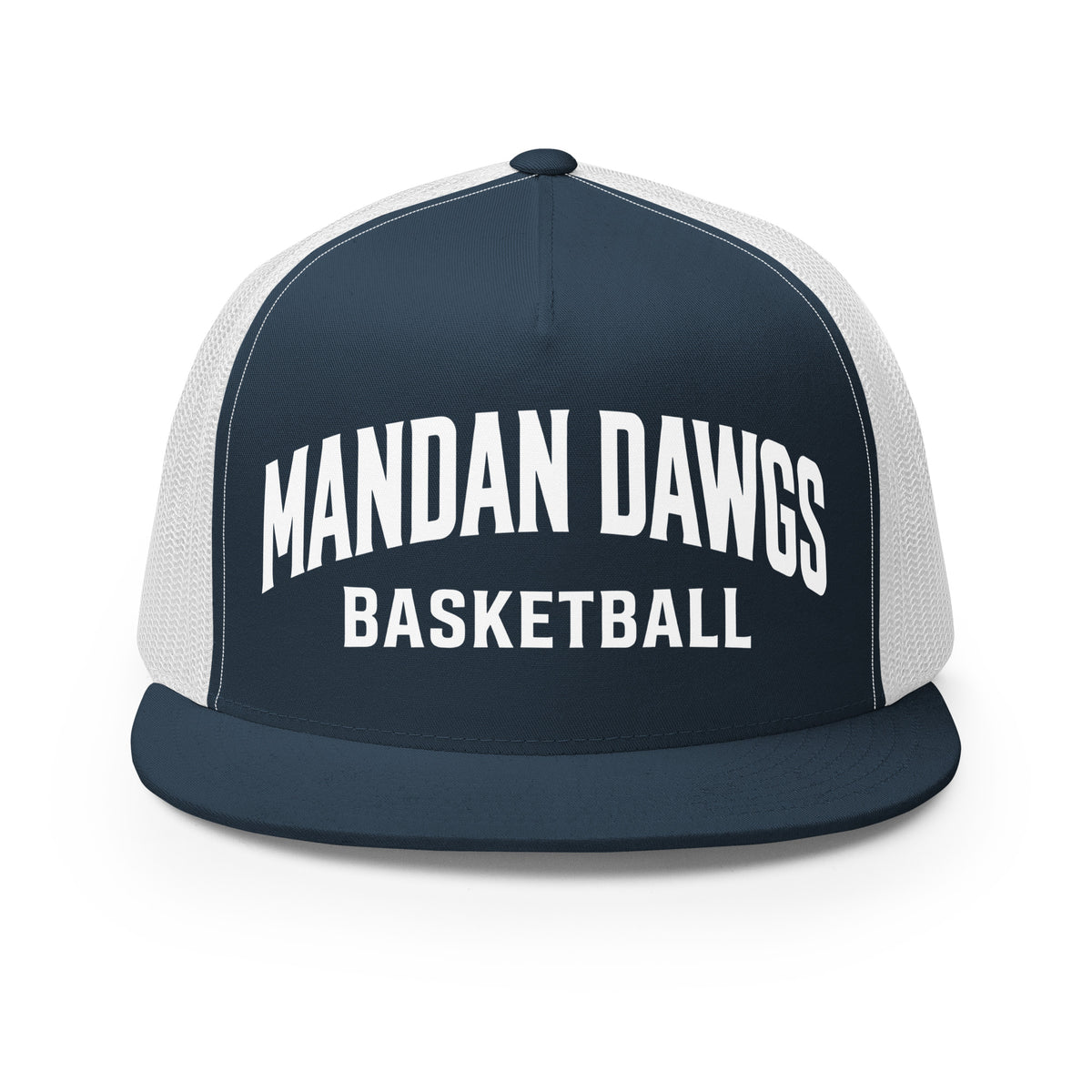 Performance | 5 Panel Trucker Cap | Mandan Dawgs Basketball | Crest Logo