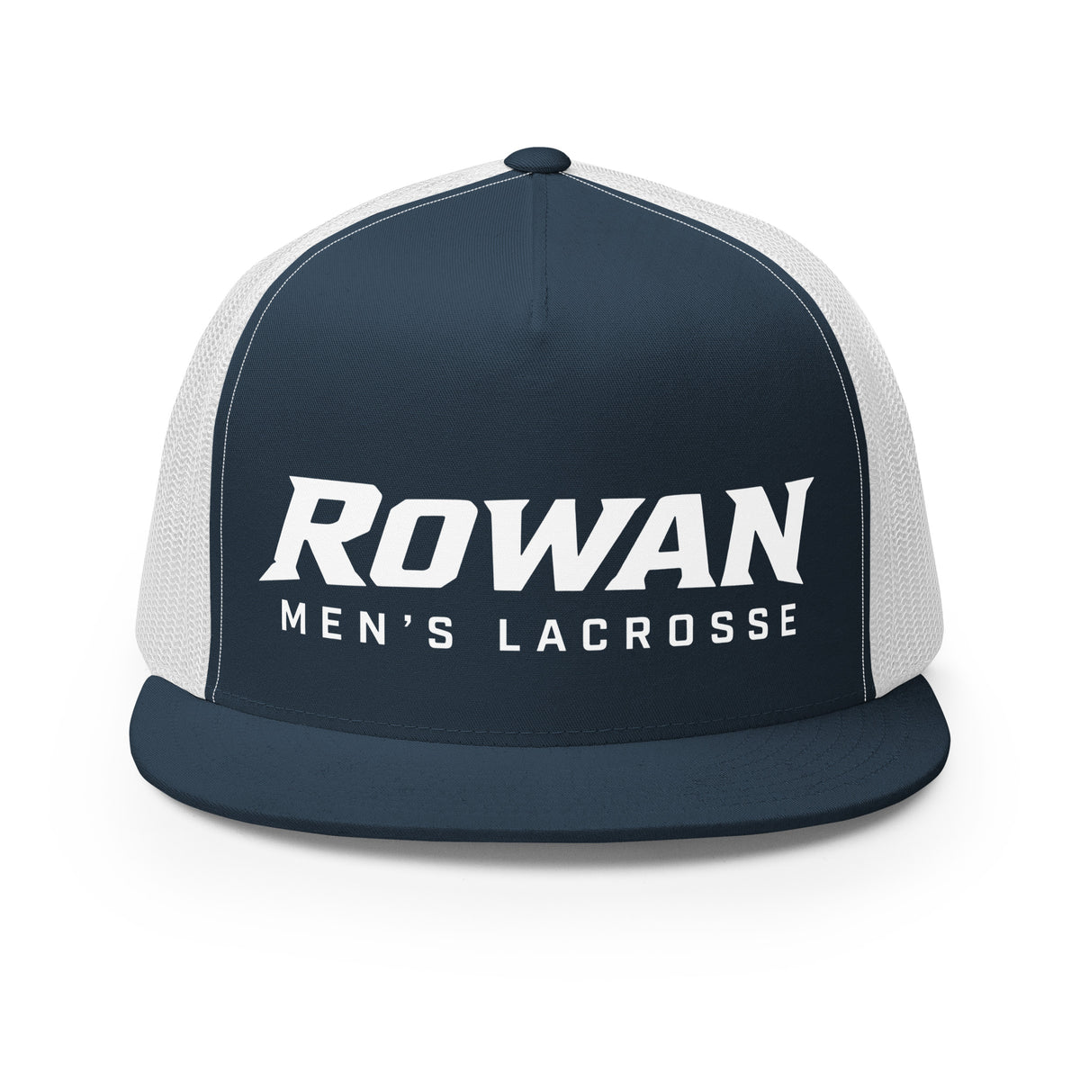 Performance | 5 Panel Trucker Cap | Rowan Men’s Lacrosse | Modern Script Logo