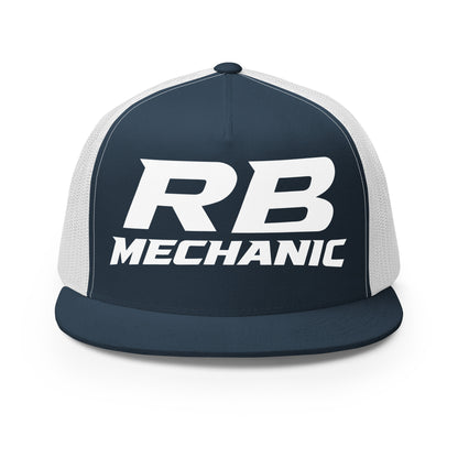 Performance | 5 Panel Trucker Cap | RB Mechanic | Lettermark Logo