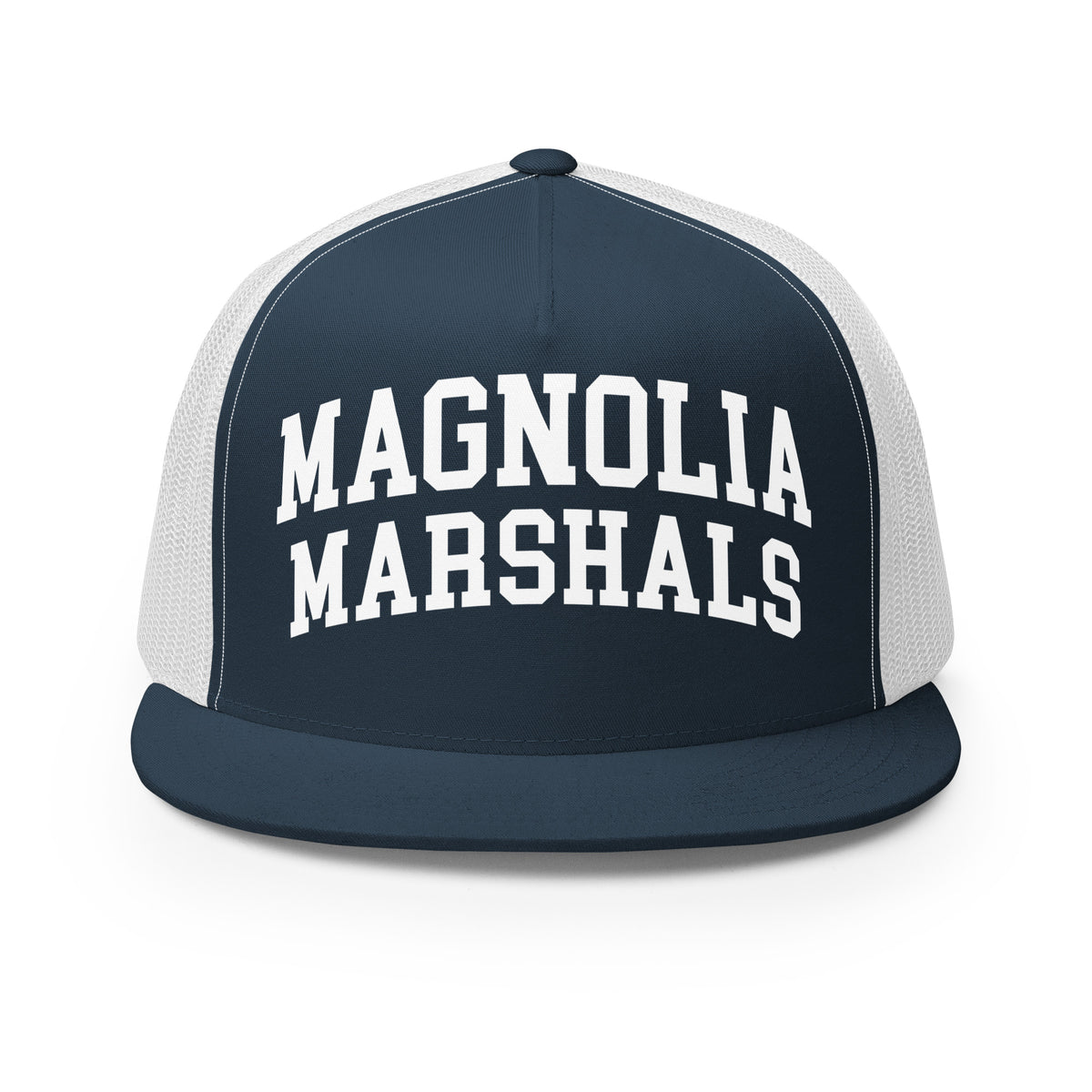 Performance | 5 Panel Trucker Cap | Pink Magnolias Dance | Crest Logo