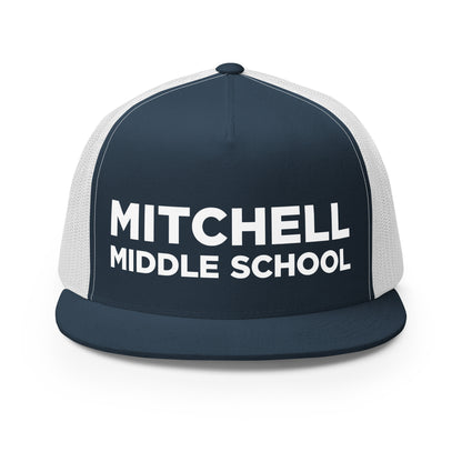 Performance | 5 Panel Trucker Cap | Mitchell Middle School Softball | Crest Logo