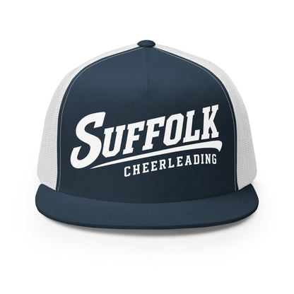 Performance | 5 Panel Trucker Cap | Suffolk University Cheerleading | Athletics Logo
