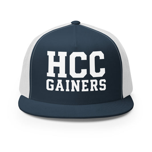 Performance | 5 Panel Trucker Cap | HCC Gymnastics | Vanguard Logo