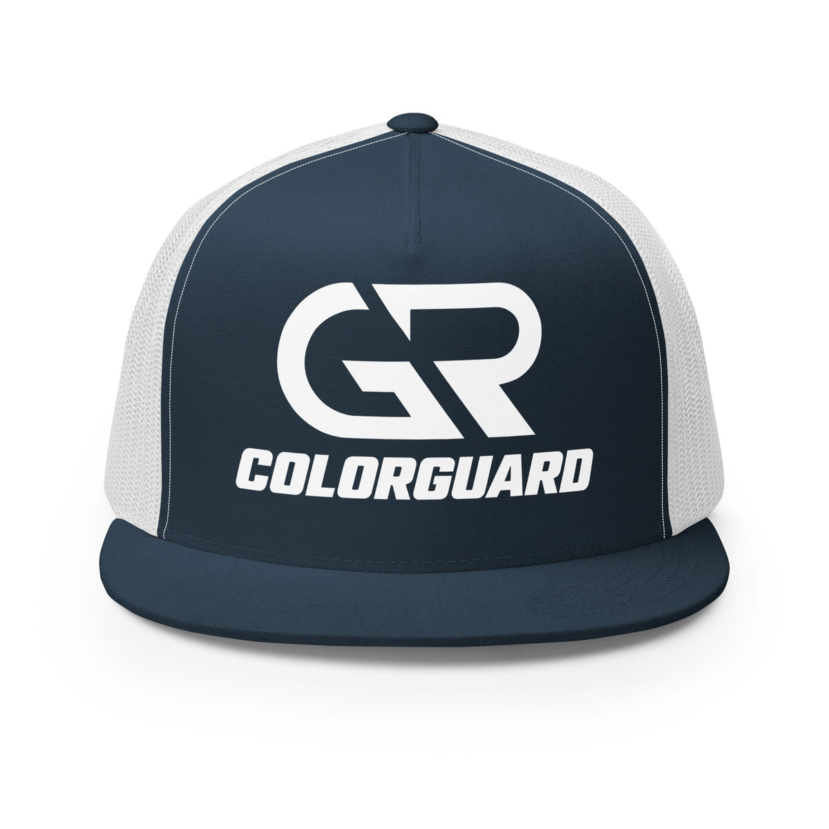 Performance | 5 Panel Trucker Cap | George Ranch High School Colorguard | Emblem Logo