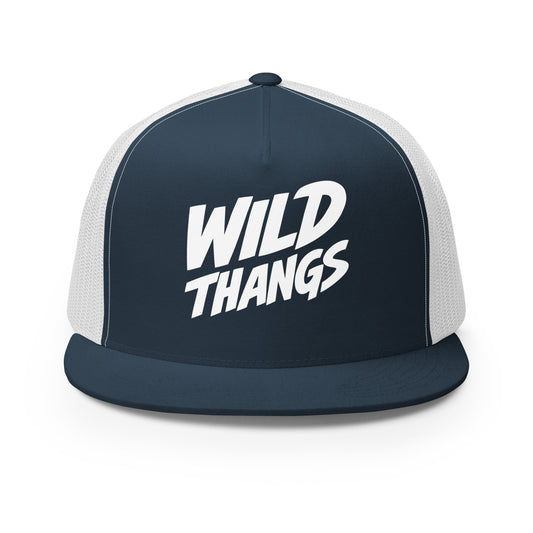 Performance | 5 Panel Trucker Cap | Wild Thangs | Crest Logo