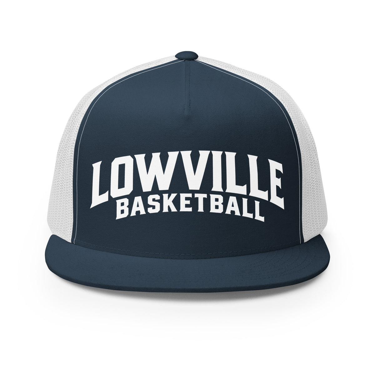 Performance | 5 Panel Trucker Cap | Lowville Girls Basketball | Crest Logo