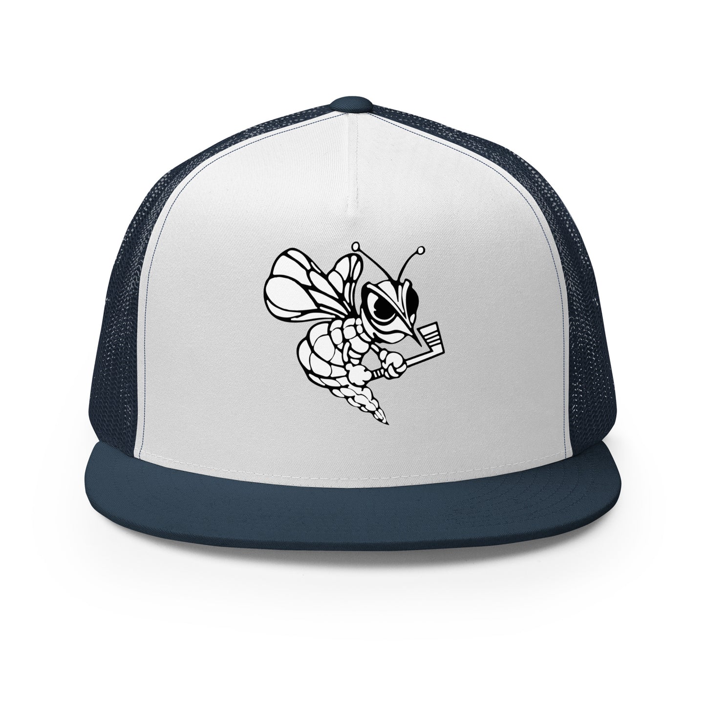 Performance | 5 Panel Trucker Cap | HORNETS | Mascot Logo