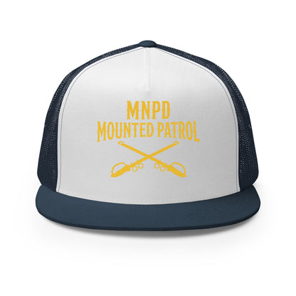 Performance | 5 Panel Trucker Cap | Metro Nashville Police Department Horse Mounted Patrol | Sabres MNPD Logo