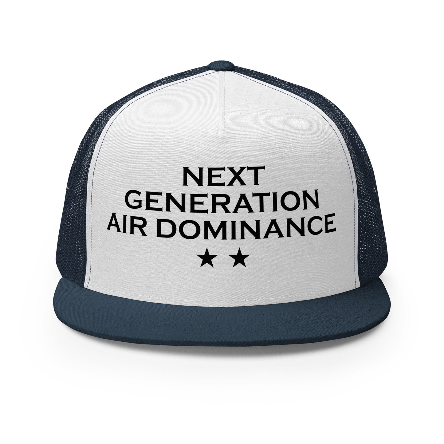 Performance | 5 Panel Trucker Cap | Next Generation Air Dominance | Modern Script Logo