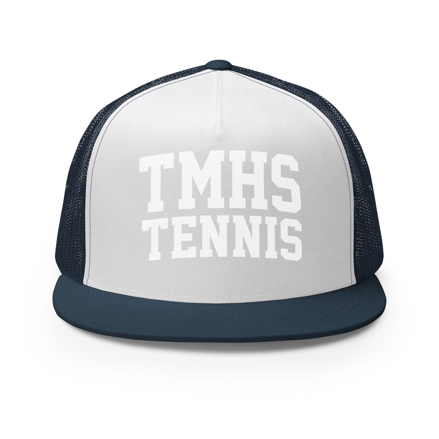 Performance | 5 Panel Trucker Cap | TMHS Tennis | Crest Logo
