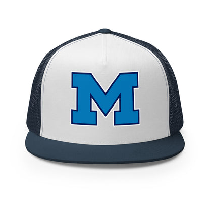 Performance | 5 Panel Trucker Cap | Medfield Softball | Lettermark Logo