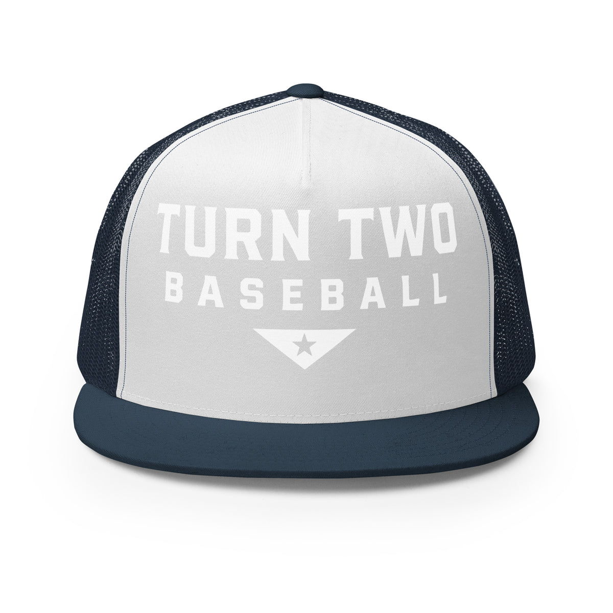 Performance | 5 Panel Trucker Cap | Texas Turn Two Baseball | Modern Script Logo