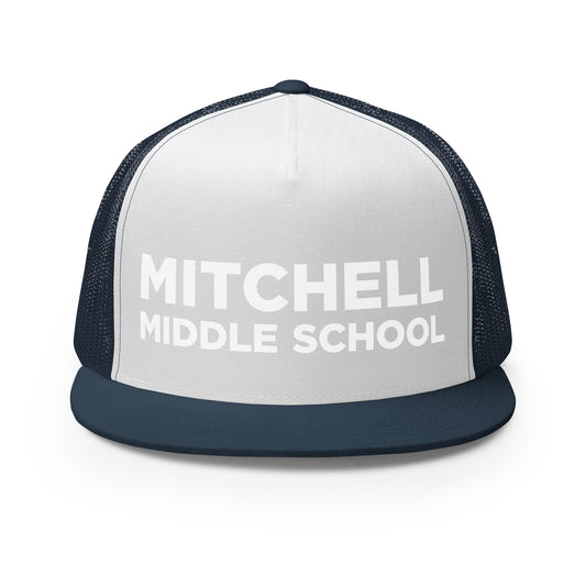 Performance | 5 Panel Trucker Cap | Mitchell Middle School Softball | Crest Logo